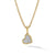 DY Elements Heart Pendant in 18K Yellow Gold with Pavé Diamonds