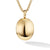 Sculpted Cable Locket in 18K Yellow Gold, 32mm