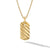 Petite Sculpted Cable Tag in 18K Yellow Gold, 24mm