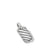Petite Sculpted Cable Tag in Sterling Silver, 24mm