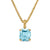 Marbella Pendant in 18K Yellow Gold with Sky Blue Topaz, 12mm