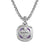 Albion Pendant in Sterling Silver with 18K Yellow Gold and Amethyst, 11mm