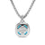Albion Pendant in Sterling Silver with Blue Topaz and Diamonds, 11mm