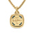 Albion Pendant in 18K Yellow Gold with Hampton Blue Topaz and Diamonds, 15mm