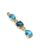 Marbella Y Pendant in 18K Yellow Gold with Blue Topaz and Hampton Blue Topaz, 57.8mm