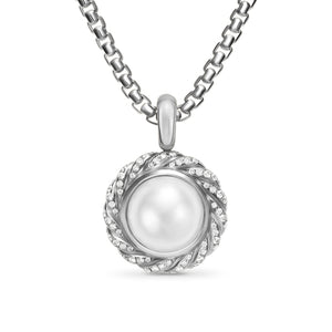 Pearl Classics Cable Halo Amulet in Sterling Silver with Diamonds