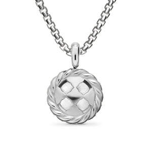 Pearl Classics Cable Halo Amulet in Sterling Silver with Diamonds