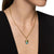 Renaissance Amulet in 18K Yellow Gold with Turquoise, Tsavorite and Tanzanite, 29mm