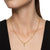 Micro Pavé Cross Amulet in 18K Yellow Gold with Diamonds, 8mm