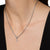 Micro Pavé Cross Amulet in Sterling Silver with Diamonds, 8mm