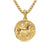 Lunar New Year Horse Amulet in 18K Yellow Gold with Diamonds, 19mm