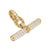DY Madison Toggle Pendant in 18K Yellow Gold with Diamonds, 20.2mm