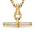DY Madison Toggle Pendant in 18K Yellow Gold with Diamonds, 20.2mm