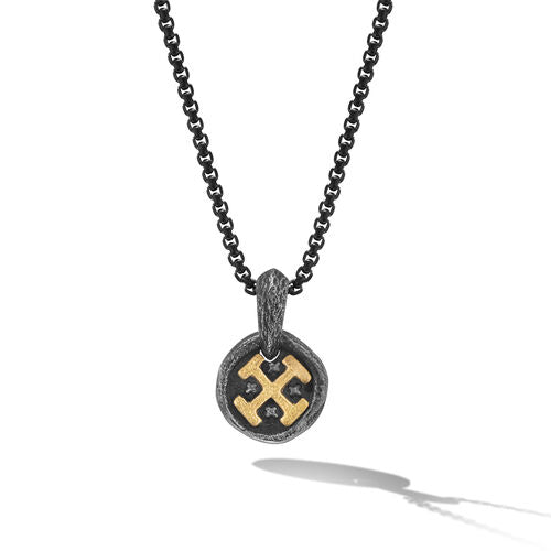 Shipwreck Coin Amulet in Sterling Silver with 18K Yellow Gold