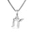 Chai Amulet in Sterling Silver with 18K Yellow Gold, 17mm