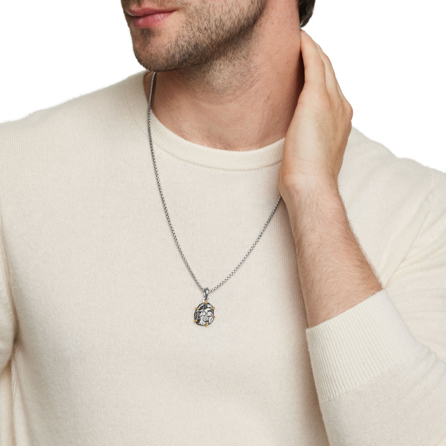 David Yurman The Amulets Collection Pendant in Silver and 18-Karat Yellow Gold (Image 5)