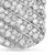 Sculpted Cable Tag in Sterling Silver with Diamonds, 27mm