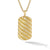 Sculpted Cable Tag in 18K Yellow Gold, 35mm