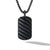 Sculpted Cable Tag in Black Titanium