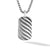 Sculpted Cable Tag in Sterling Silver