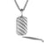 Load image into Gallery viewer, Sculpted Cable Tag in Sterling Silver