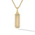 Streamline Amulet in 18K Yellow Gold with Pavé Diamonds