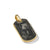 Forged Carbon Tag in 18K Yellow Gold