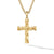 DY Helios Cross Pendant in 18K Yellow Gold