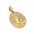 Mary Amulet in 18K Yellow Gold with Diamonds, 20mm