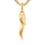 Cornicello Amulet in 18K Yellow Gold, 30mm