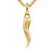 Cornicello Amulet in 18K Yellow Gold, 30mm