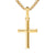 Cross Pendant in 18K Yellow Gold, 24mm