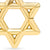 Star of David Pendant in 18K Yellow Gold with Diamonds, 19mm