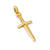 Sword Amulet in 18K Yellow Gold with Diamond, 45mm