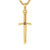 Sword Amulet in 18K Yellow Gold with Diamond, 45mm