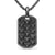 Pyramid Tag in Black Titanium with Black Diamonds, 35mm