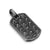 Pyramid Tag in Black Titanium with Black Diamonds, 35mm