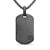 Pyramid Tag in Black Titanium with Black Diamonds, 35mm