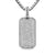 Deco Tag in Sterling Silver with Diamonds, 27mm