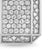 Deco Tag in Sterling Silver with Diamonds, 27mm