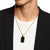 Chevron Tag in 18K Yellow Gold with Black Onyx, 34mm