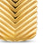 Chevron Tag in 18K Yellow Gold, 34mm
