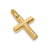Chevron Cross Pendant in 18K Yellow Gold, 36mm