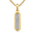 Streamline Inlay Amulet in 18K Yellow Gold with Black Onyx and Diamonds, 30.7mm