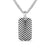 Chevron Tag in Sterling Silver, 27mm