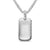 Chevron Tag in Sterling Silver, 27mm