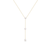 Sabel Collection Yellow Gold Freshwater Pearl Lariat Necklace