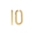 Sabel Collection Yellow Gold Oval Tube Earrings with Diamonds