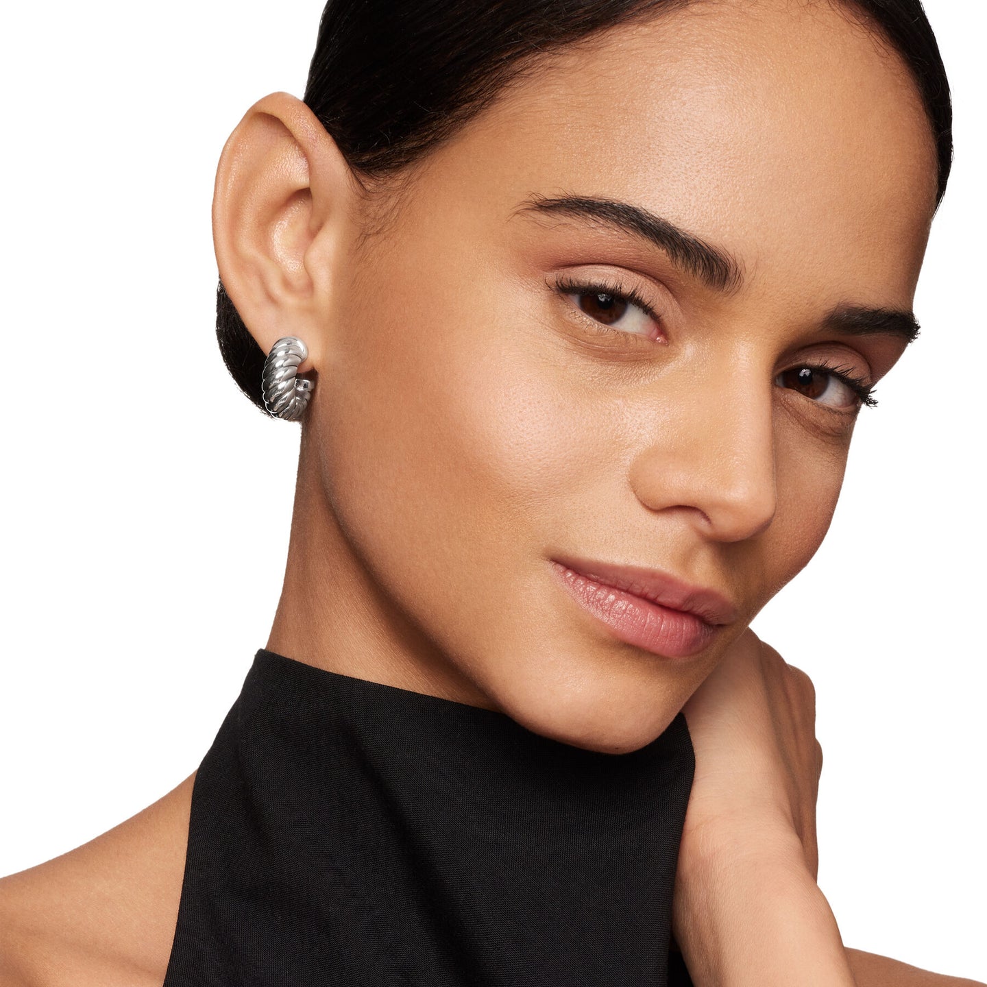 David Yurman The Sculpted Cable Collection Earring in Sterling Silver (Image 5)