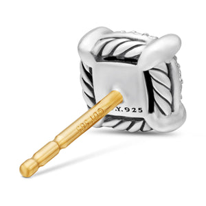 David Yurman The Ch&acirc;telaine® Collection Earring in Sterling Silver (Image 4)